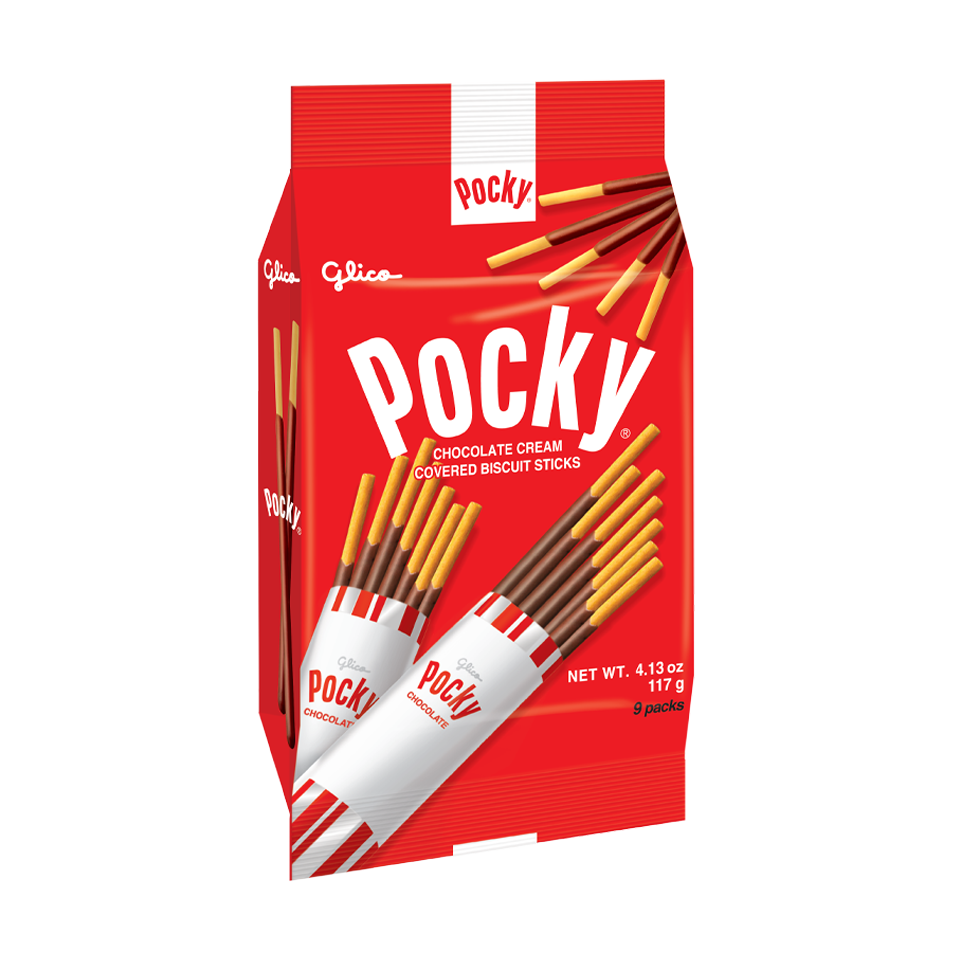 Glico - Chocolate Pocky Family Pack (9/pack) (134g) (10/carton)