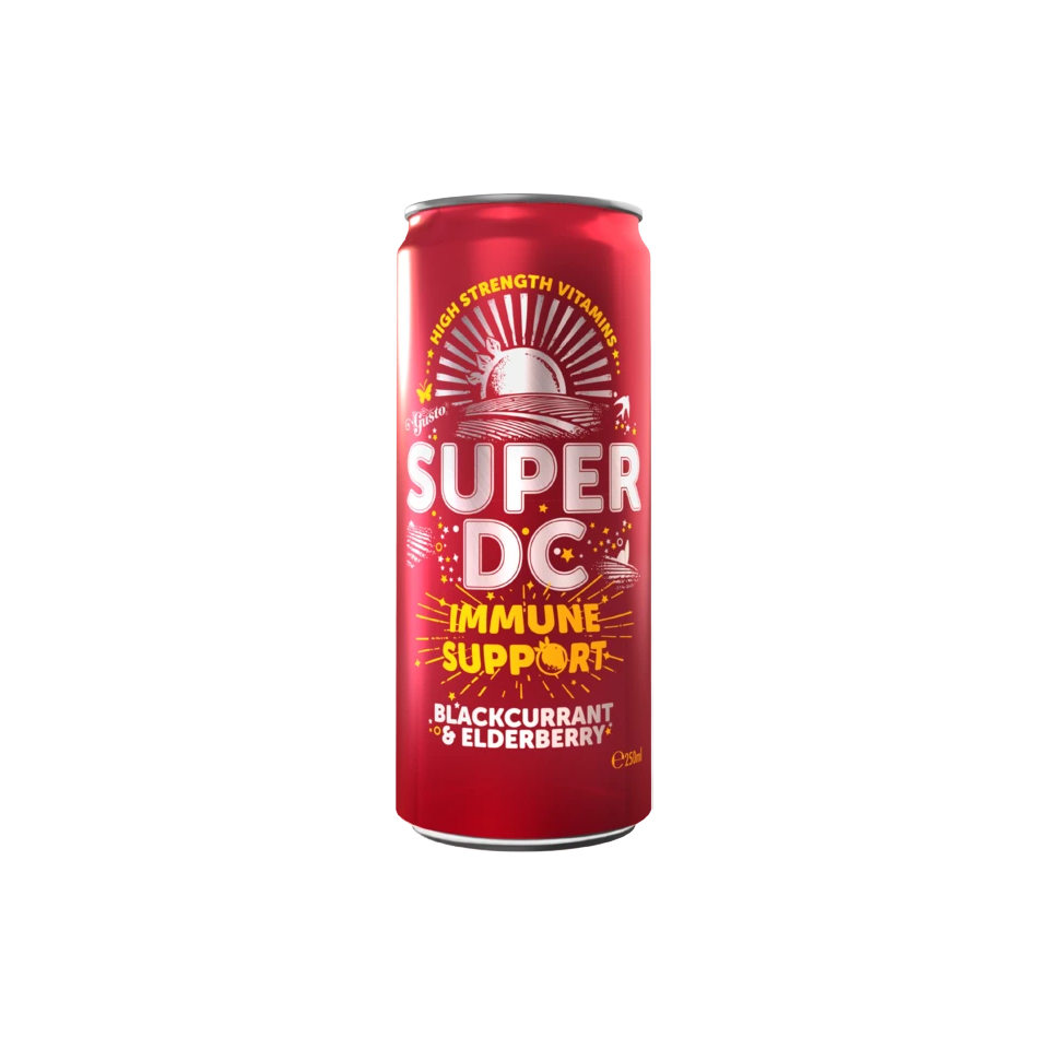 Gusto Super DC - Blackcurrent And Elderberry Immune Support (250ml) - Front Side