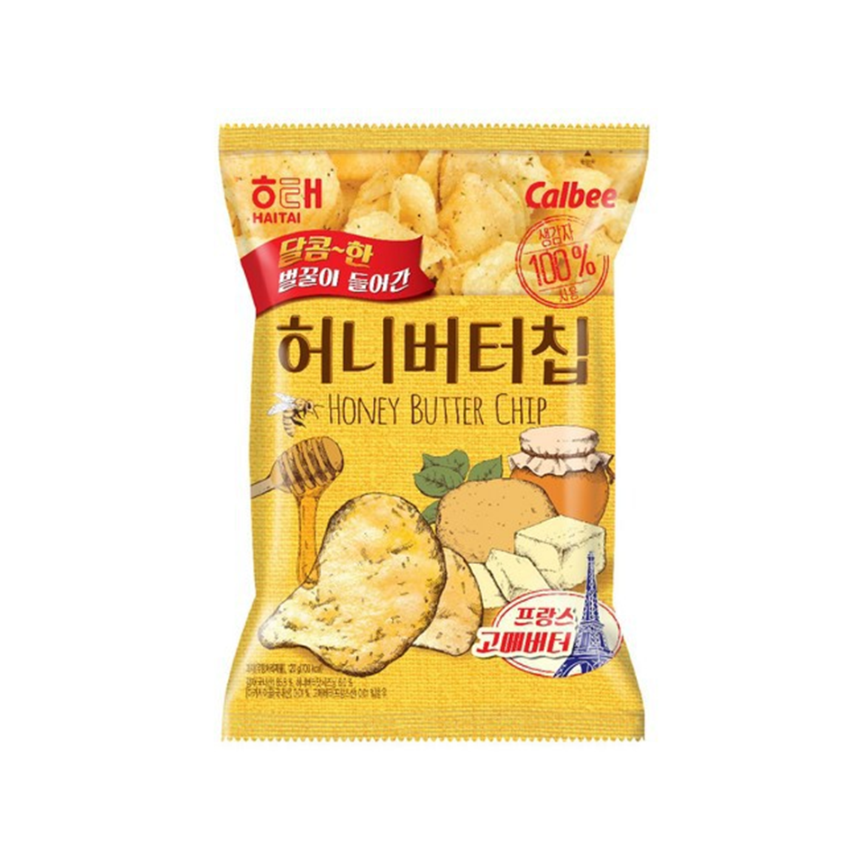 Haitai Calbee - Korean Honey Butter Chips (60g) - Front Side