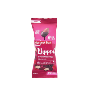 
            
                Load image into Gallery viewer, Harvest Box - Dipped Raspberry and Dark Chocolate (40g)
            
        