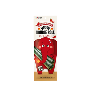 Kokiri - Wow Double Roll Hot Spicy Flavour Grilled Seaweed Snack (25g) (5pkt/box)