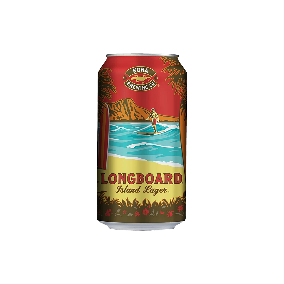 Kona - Longboard Hawaiian Lager (335ml) - Front Side