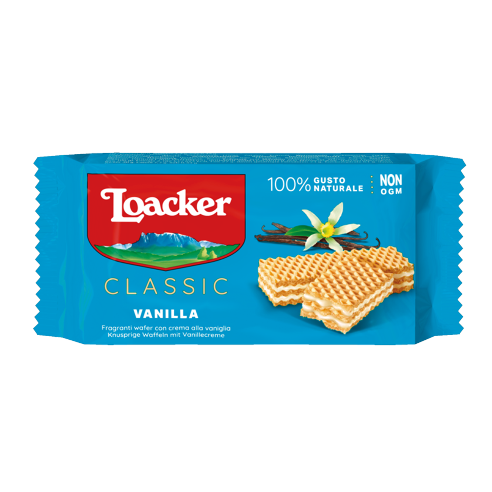 Loacker - Vanilla Flavoured Wafer (45g) - Front Side