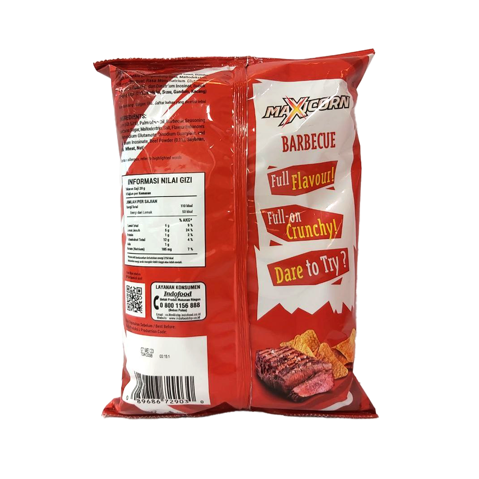 Maxicorn - Barbeque Tortilla Chips (150g) (20/carton)