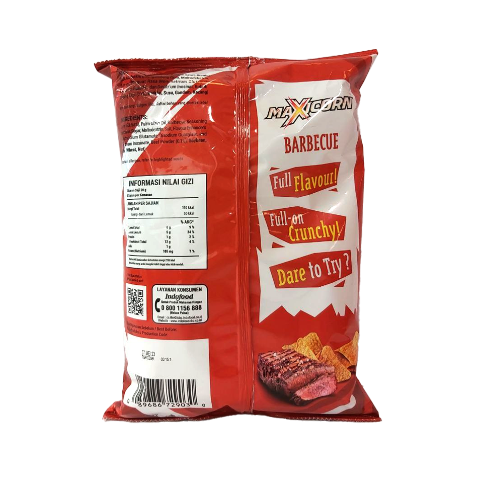 Maxicorn - Barbeque Tortilla Chips (150g) (20/carton) – Tasty Snack Asia