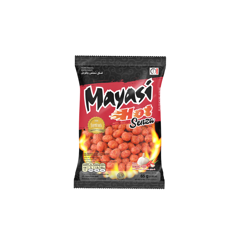 Mayasi Hot Senza - Garlic Chili Peanuts (65g)