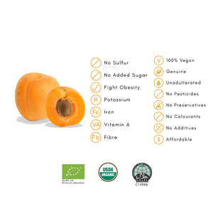 
            
                Load image into Gallery viewer, Naked - Organic Sundried Apricots (200g) - Product Information
            
        