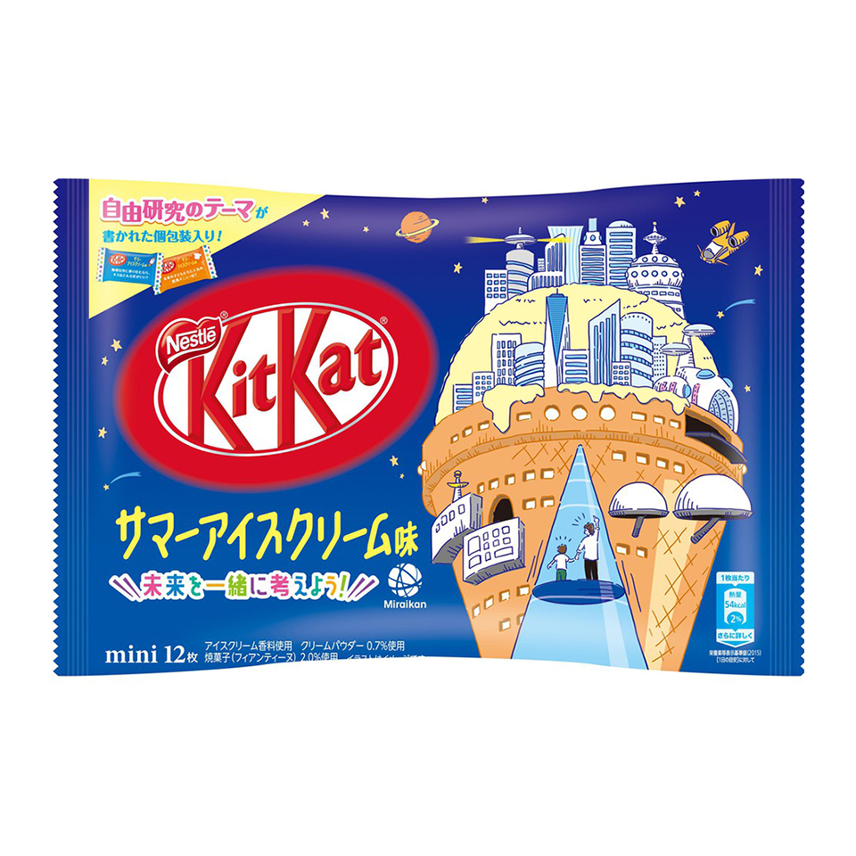 Nestle - KitKat Mini Summer Ice Cream Flavour (12/pack) (120g) - Front Side