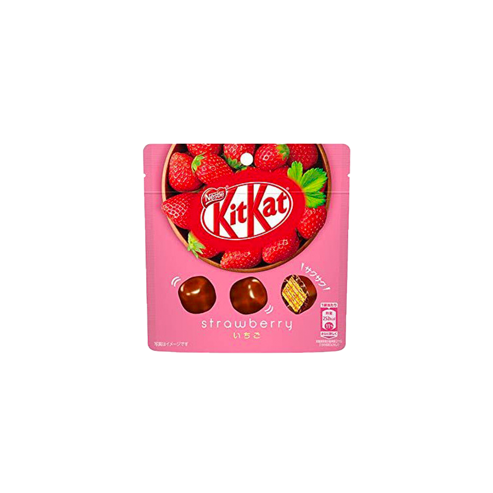 Nestle - Strawberry Kit Kat Pouch (45g) - Front Side