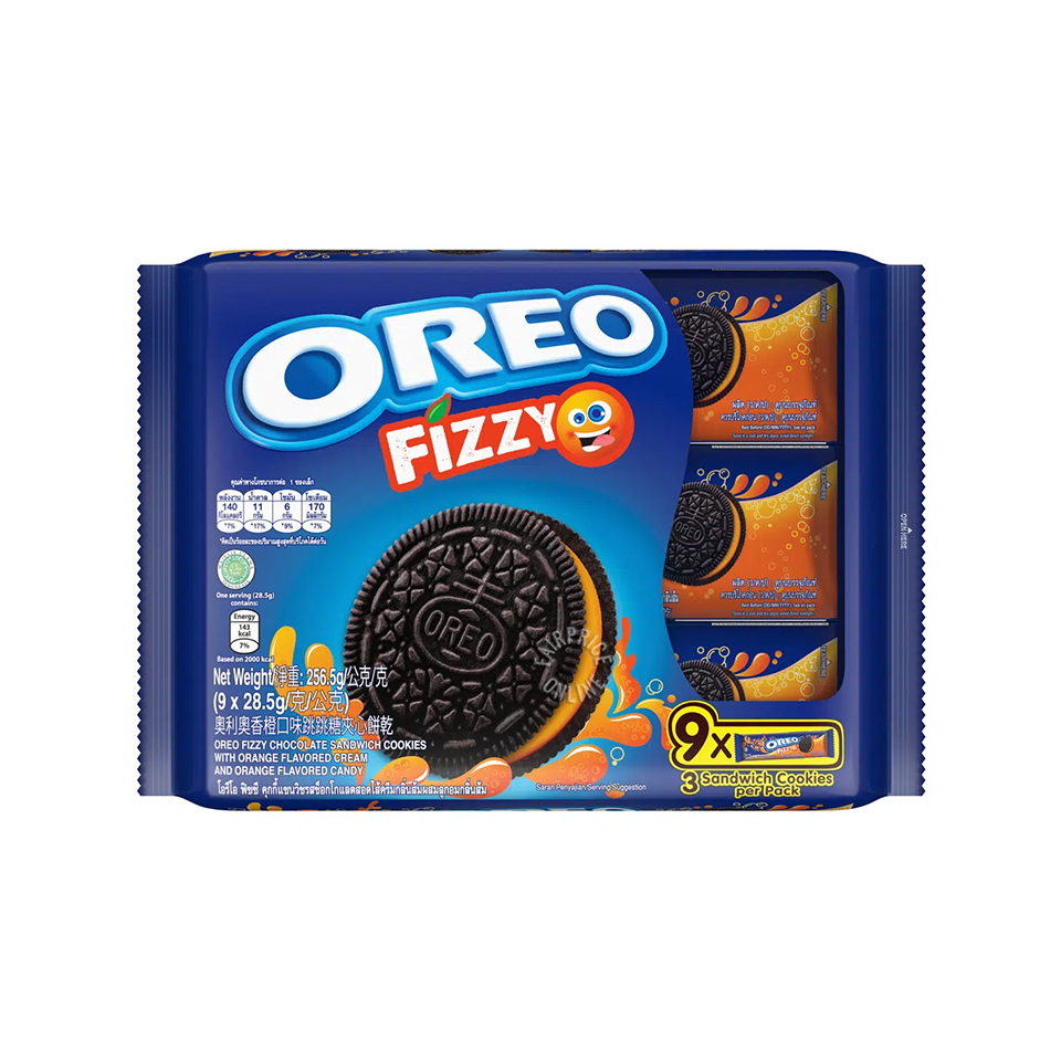 Oreo - Fizzy Oreo (9/pack) (266g) - Front Side