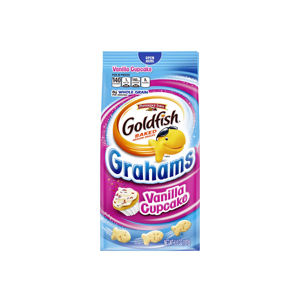 Pepperridge Farm - Goldfish Baked Graham Vanilla Cupcake Crackers (187g) - Front Side