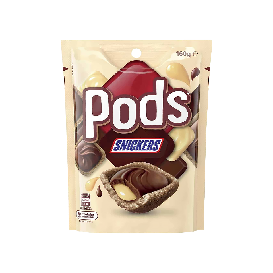 
            
                Load image into Gallery viewer, Pods - Snickers (160g)
            
        