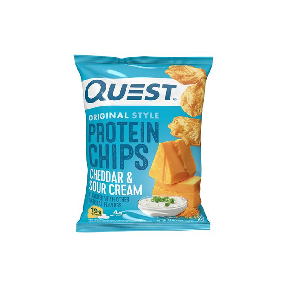 Quest - Cheddar And Sour Cream Protein Chips (32g) - Front Side