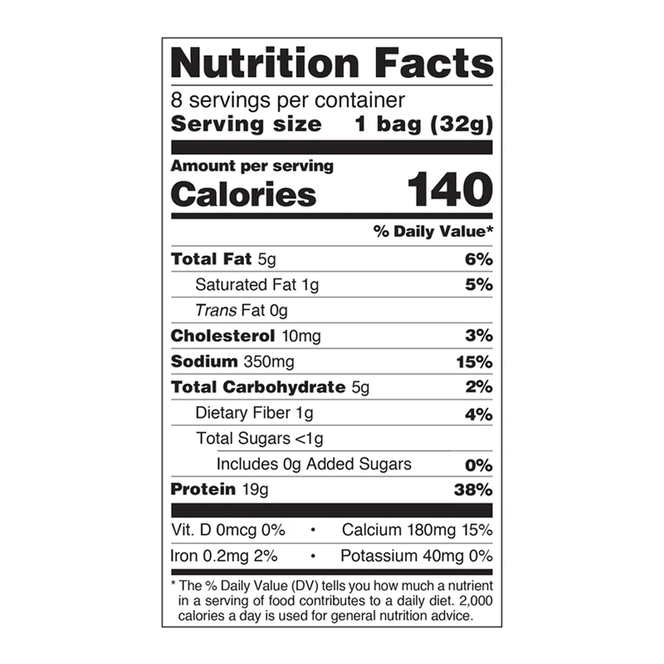 Quest - Cheddar And Sour Cream Protein Chips (32g) - Nutritional Information