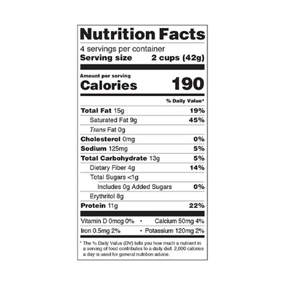 Quest - Peanut Butter Cups (42g) - Nutritional Information