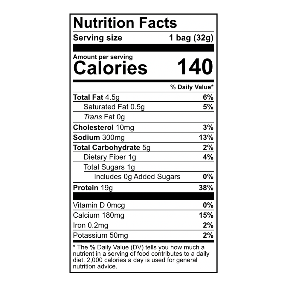 Quest - Ranch Tortilla Style Protein Chips (32g) - Nutritional Information