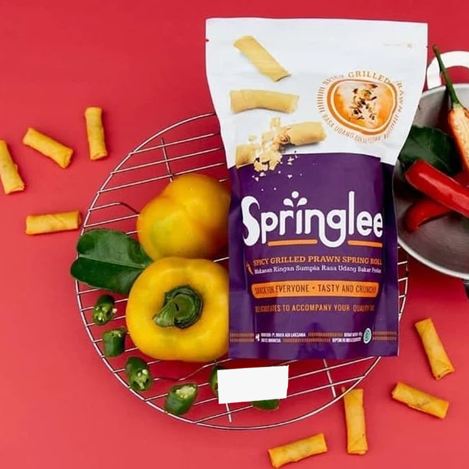 Springlee - Spicy Grilled Prawn Spring Roll (100g) - With Illustration