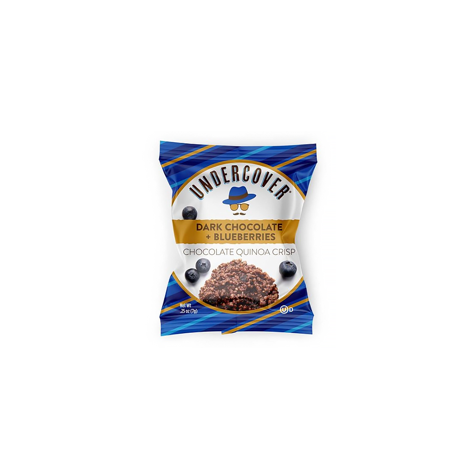 Undercover - Dark Chocolate and Blueberries Crispy Quinoa (7g) (125/carton)