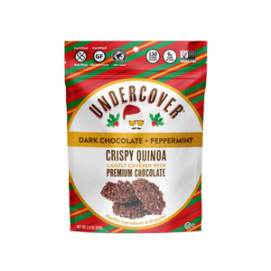 Undercover - Dark Milk Chocolate And Peppermint Crispy Quinoa (57g) - Front Side