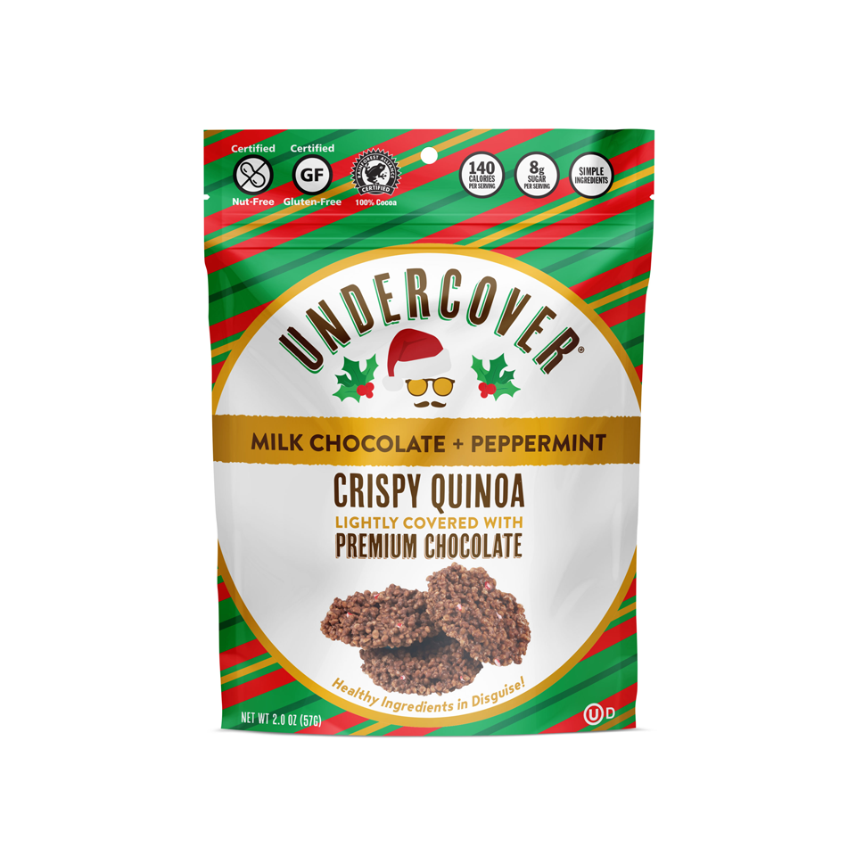 Undercover - Milk Chocolate And Peppermint Crispy Quinoa (57g) (8/carton)