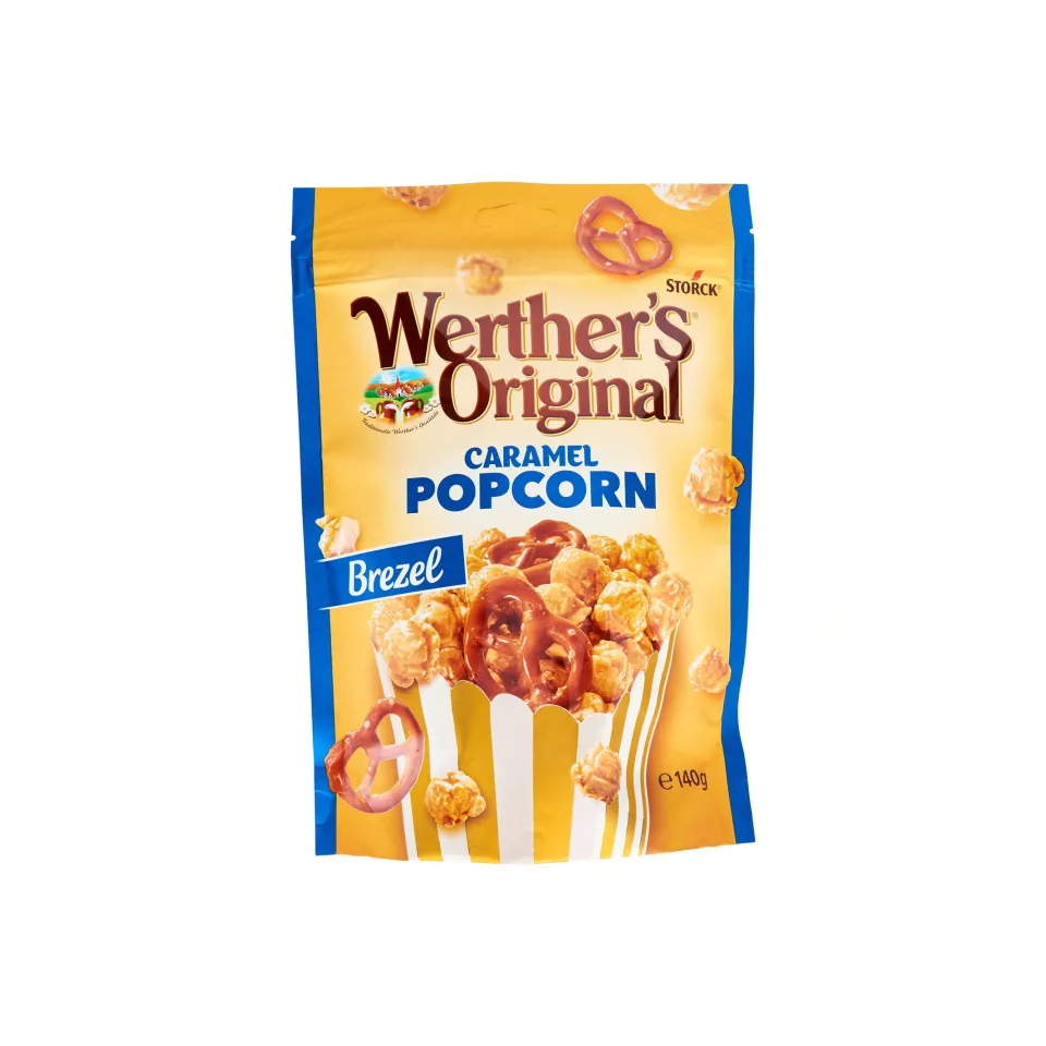 Werther's Original - Caramel Popcorn And Pretzel (140g) - Front Side