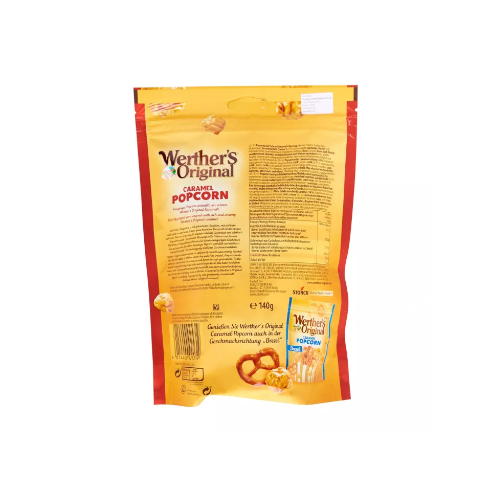 Werther's Original - Caramel Popcorn (140g) - Back Side