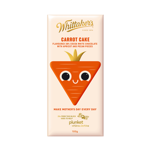 Whittakers - White Chocolate And Carrot Cake (100g) - Front Side
