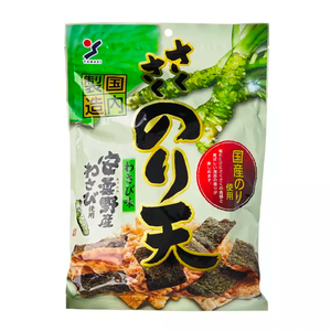 Yamaei - Crispy Wasabi Nori Crackers (80g) - Front Side